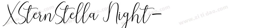 XSternStella Night字体转换